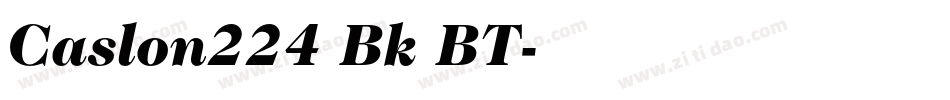 Caslon224 Bk BT字体转换